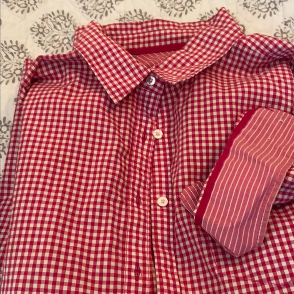 Pink Check Oxford